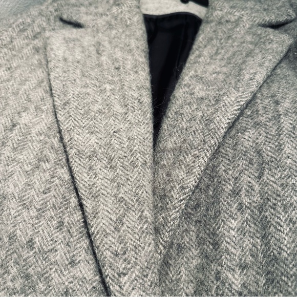 RAG & BONE wool herringbone coat / grey / size 8 - Picture 5 of 15